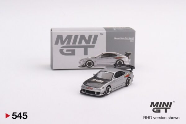 《車友代標》 MINI GT No.545 Nissan Silvia Top Secret 銀色