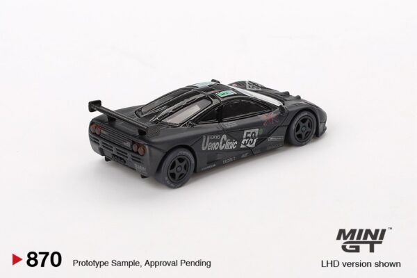 《車友代標》 MINI GT No.870 McLaren F1 GTR #59 1995 Le Mans 24Hr Winner Post-Race Weathered (影片中口誤髒污版）