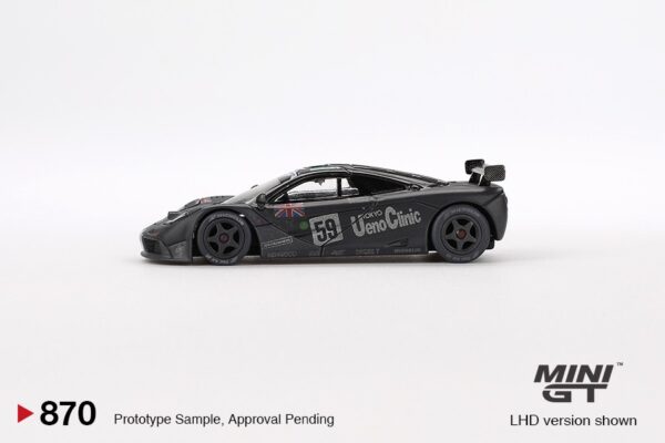 《車友代標》 MINI GT No.870 McLaren F1 GTR #59 1995 Le Mans 24Hr Winner Post-Race Weathered (影片中口誤髒污版）