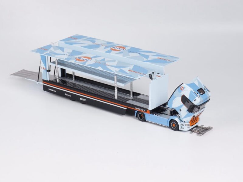 《車友代標》MAXWELL 1/64 SCANIA S730 V8 海灣塗裝 鷗翼門可開