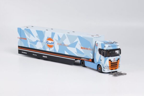 《車友代標》MAXWELL 1/64 SCANIA S730 V8 海灣塗裝 鷗翼門可開