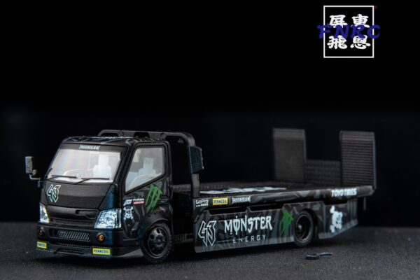 《車友代標》 MT 1/64 魔爪 全落地平板拖車