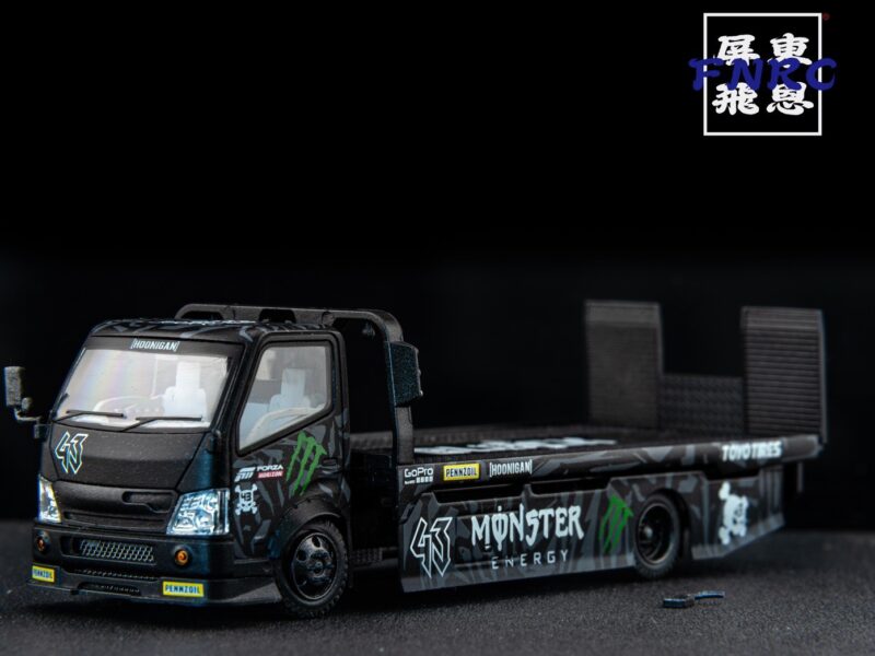 《車友代標》 MT 1/64 魔爪 全落地平板拖車