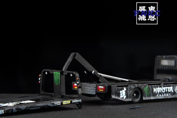 《車友代標》 MT 1/64 魔爪 全落地平板拖車