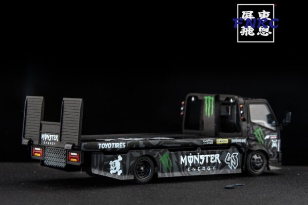 《車友代標》 MT 1/64 魔爪 全落地平板拖車