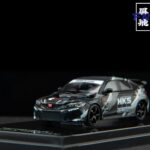 《車友代標》 MOTORHELIX 1/64 Honda Civic Type R FL5 黑色 HKS塗裝 引擎蓋可開