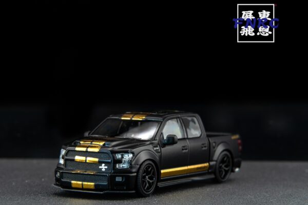 《車友代標》 Funny Model 1/64 謝爾比 F150 皮卡 黑金塗裝