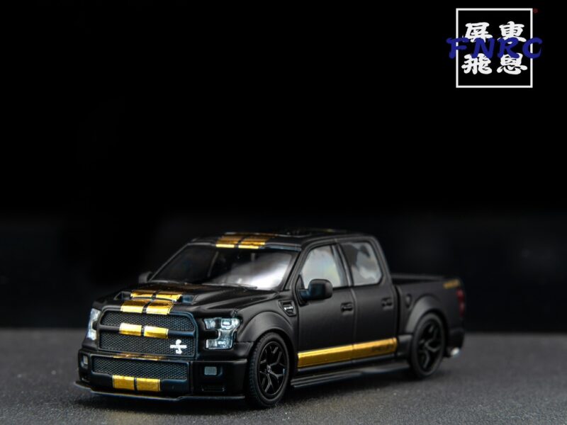 《車友代標》 Funny Model 1/64 謝爾比 F150 皮卡 黑金塗裝