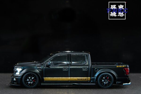 《車友代標》 Funny Model 1/64 謝爾比 F150 皮卡 黑金塗裝