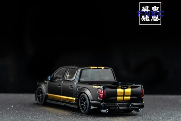 《車友代標》 Funny Model 1/64 謝爾比 F150 皮卡 黑金塗裝