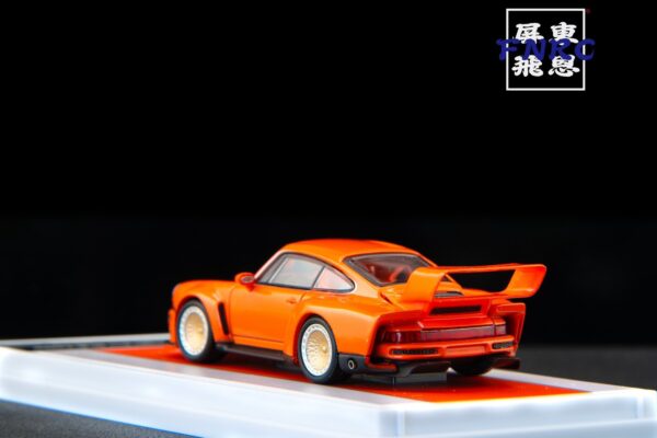 《車友代標》 FY 1/64 保時捷 Singer 911 DLS Turbo Track 橘色