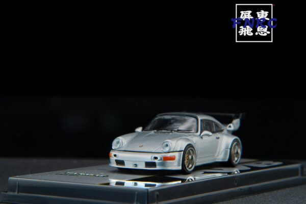 《車友代標》 Tarmac Works 1/64 保時捷 RWB 964 銀色