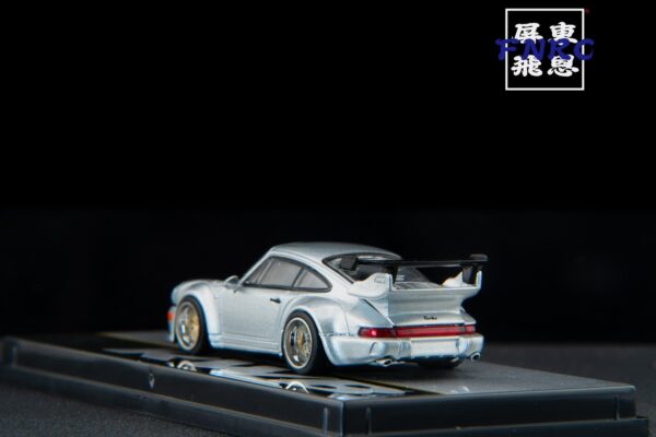 《車友代標》 Tarmac Works 1/64 保時捷 RWB 964 銀色