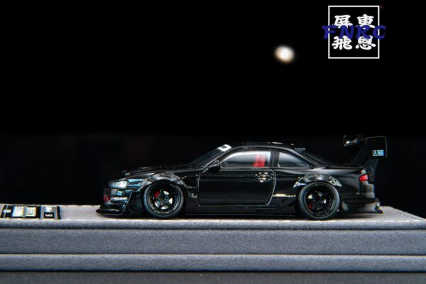 《車友代標》 Mortal Model 1/64 x 香港汽車博覽會 Nissan S15 黑色大尾翼
