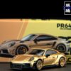 《車友代標》 POPRACE 1/64 保時捷 992 STINGER GTR 消光金