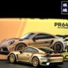 《車友代標》 POPRACE 1/64 保時捷 992 STINGER GTR 消光金