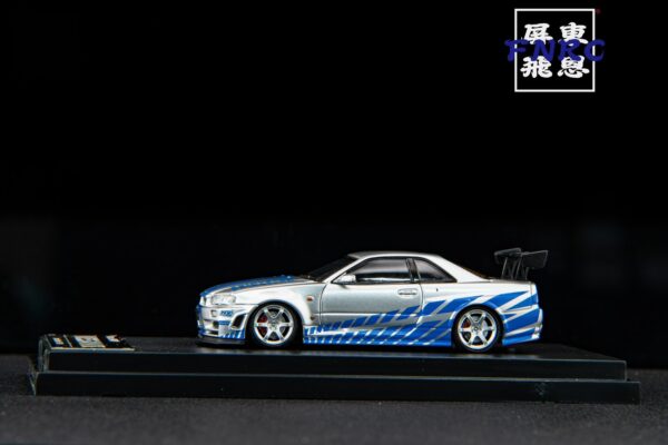 《車友代標》 FS 1/64 Nissan GTR R34 玩命關頭塗裝