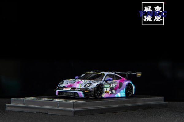 《車友代標》SR 1/64 保時捷 911 GT3 R 彩色9號