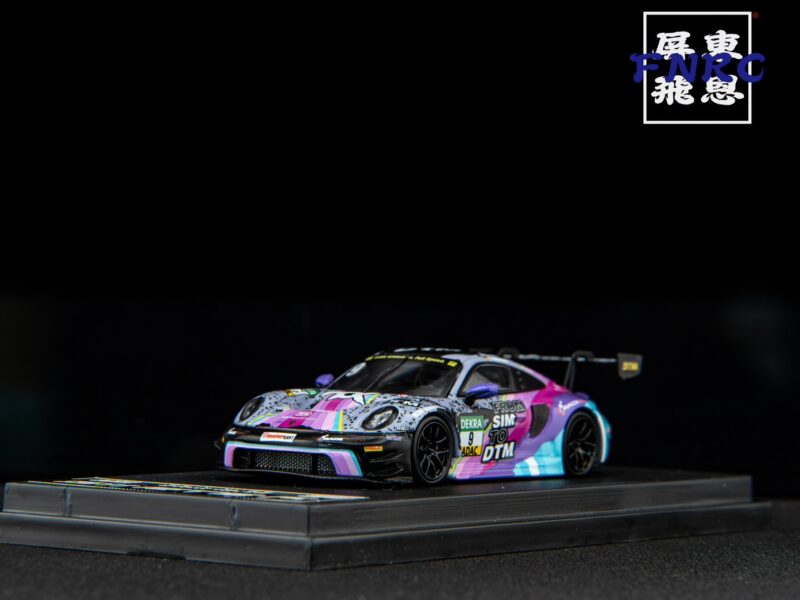 《車友代標》SR 1/64 保時捷 911 GT3 R 彩色9號