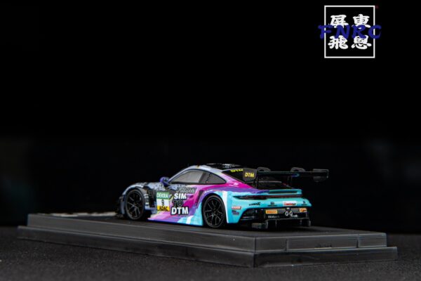 《車友代標》SR 1/64 保時捷 911 GT3 R 彩色9號