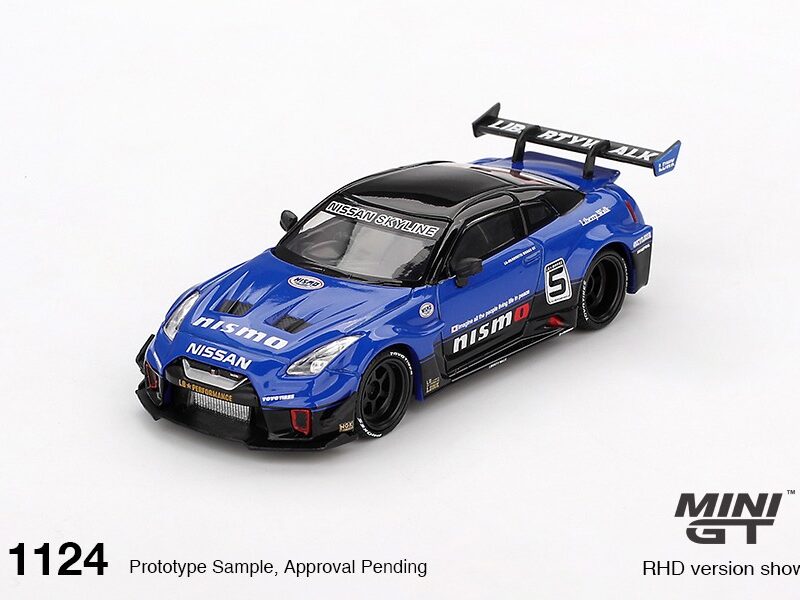《車友代標》 MINI GT No.1124 LB-Silhouette WORKS GT NISSAN 35GT-RR Ver.2 Blue 《車友代標》 MINI GT No.1124 LB-Silhouette WORKS GT NISSAN 35GT-RR Ver.2 Blue