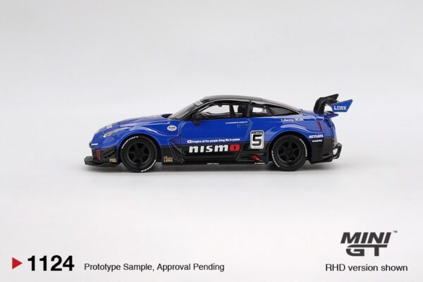 《車友代標》 MINI GT No.1124 LB-Silhouette WORKS GT NISSAN 35GT-RR Ver.2 Blue