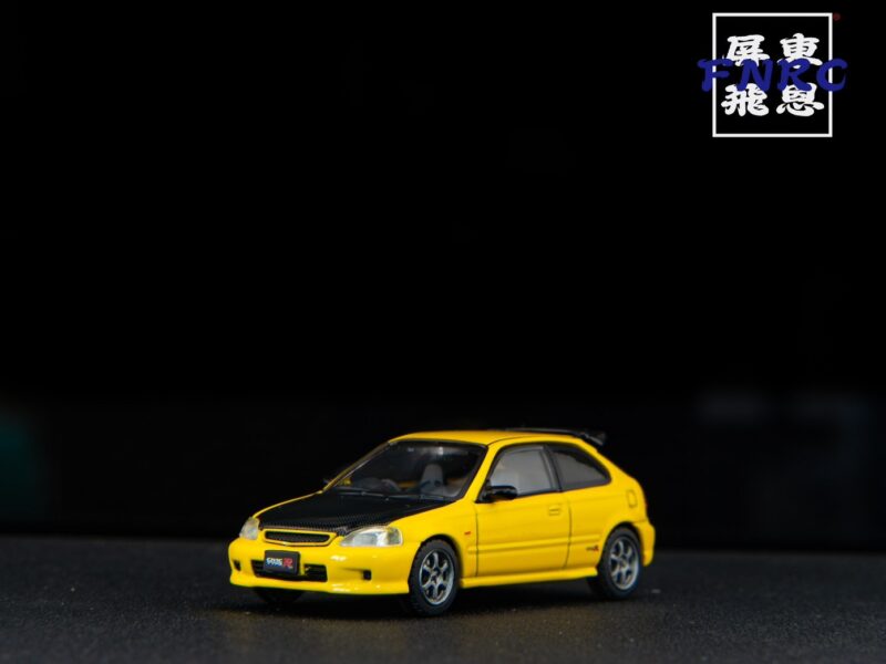 《車友代標》 JDM64 Honda Civic Type R EK9 黃色碳蓋 《車友代標》 JDM64 Honda Civic Type R EK9 黃色碳蓋