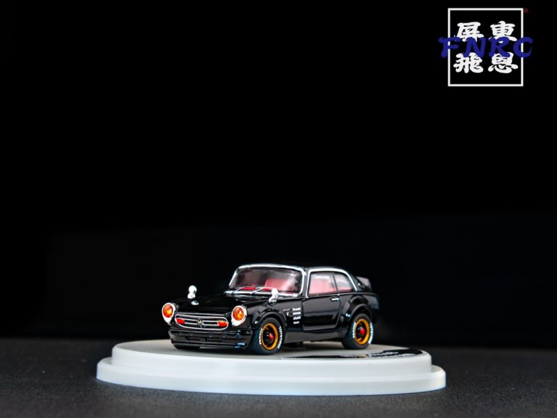 《車友代標》 匠藝 1/64 Honda S800 Coupe 硬頂版黑
