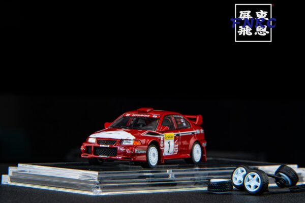 《車友代標》 BMC 1/64 三菱 Lancer EVO 4代 附小配件