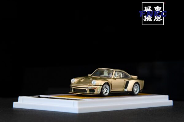 《車友代標》 FY 1/64 保時捷 Singer 911 DLS Turbo Road 香檳金
