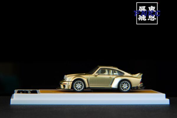 《車友代標》 FY 1/64 保時捷 Singer 911 DLS Turbo Road 香檳金