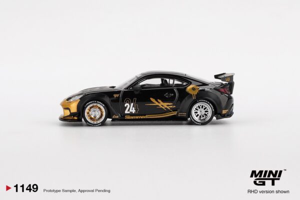 《車友代標》 MINI GT No.1149 Toyota GR86 LB★Nation Black / Gold