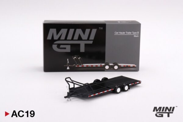 《車友代標》 MINI GT AC19 Car Hauler Trailer Black