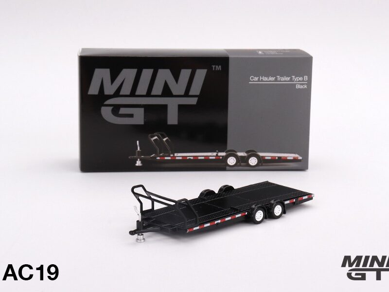 《車友代標》 MINI GT AC19 Car Hauler Trailer Black 《車友代標》 MINI GT AC19 Car Hauler Trailer Black