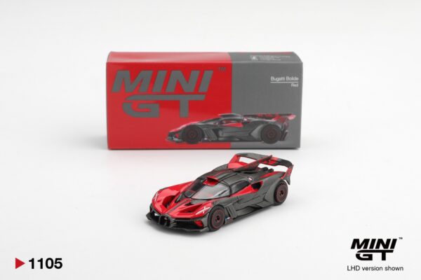 《車友代標》 MINI GT No.1105 Bugatti Bolide Red