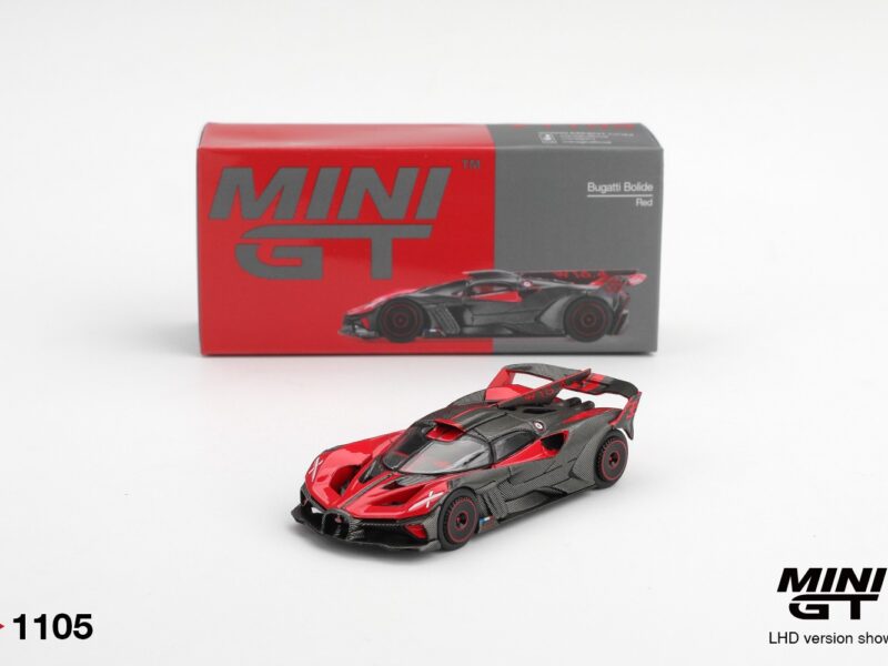 《車友代標》 MINI GT No.1105 Bugatti Bolide Red 《車友代標》 MINI GT No.1105 Bugatti Bolide Red