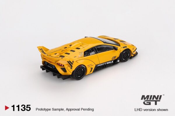 《車友代標》 MINI GT No.1135 Lamborghini LB-Silhouette WORKS MURCIELAGO GT Evo Yellow