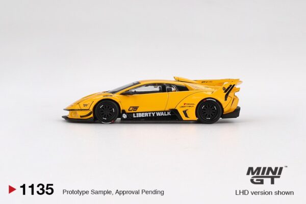 《車友代標》 MINI GT No.1135 Lamborghini LB-Silhouette WORKS MURCIELAGO GT Evo Yellow