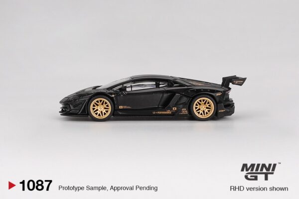 《車友代標》 MINI GT No.1087 LB★WORKS Lamborghini Aventador Limited Edition Matte Black