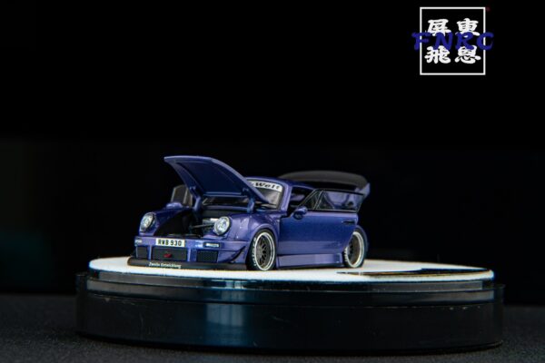 《車友代標》 PGM 1/64 保時捷 RWB 930 豪華版 紫色 全可開