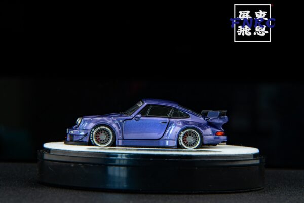 《車友代標》 PGM 1/64 保時捷 RWB 930 豪華版 紫色 全可開